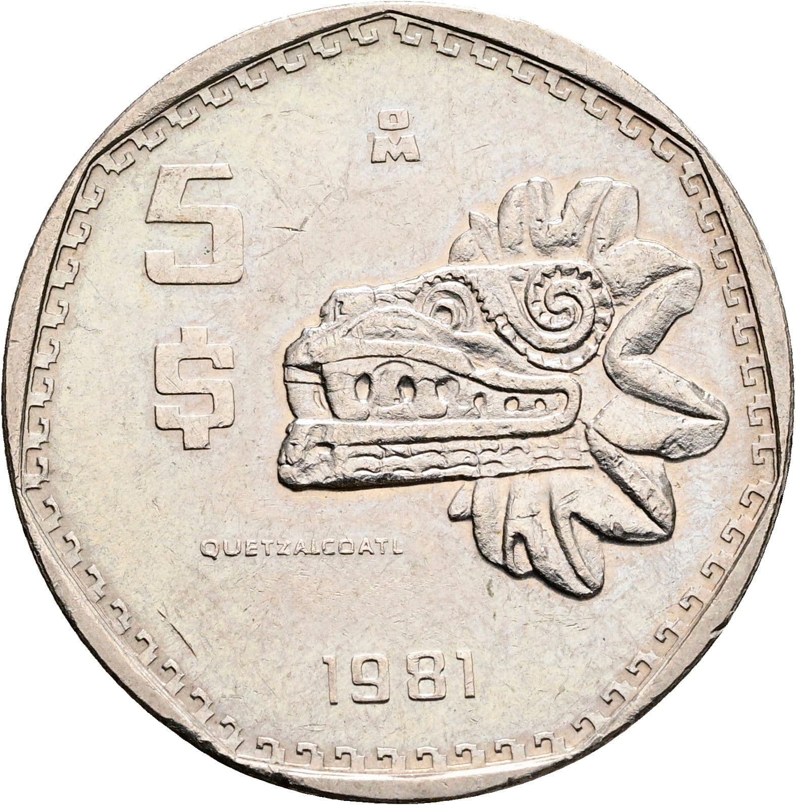 5 Pesos 1981 – Vorderseite