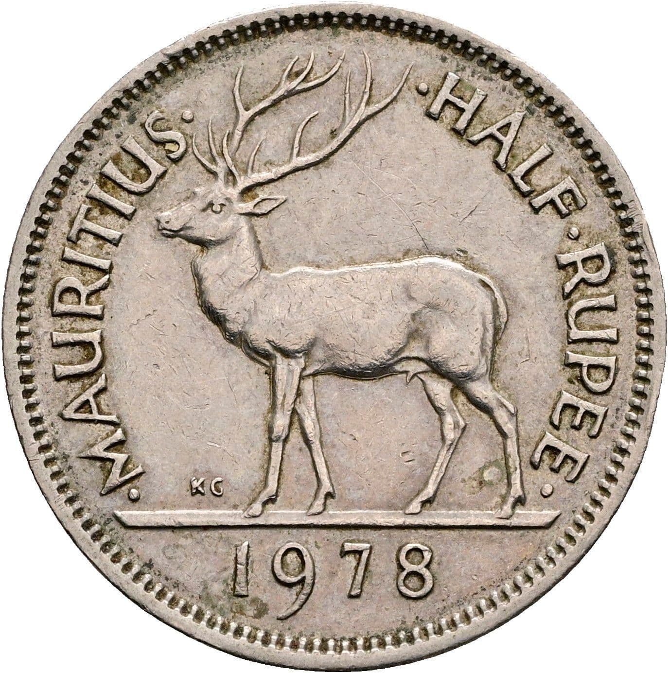 Half Rupee Elisabeth II. 1952-2022 1978 – Rückseite