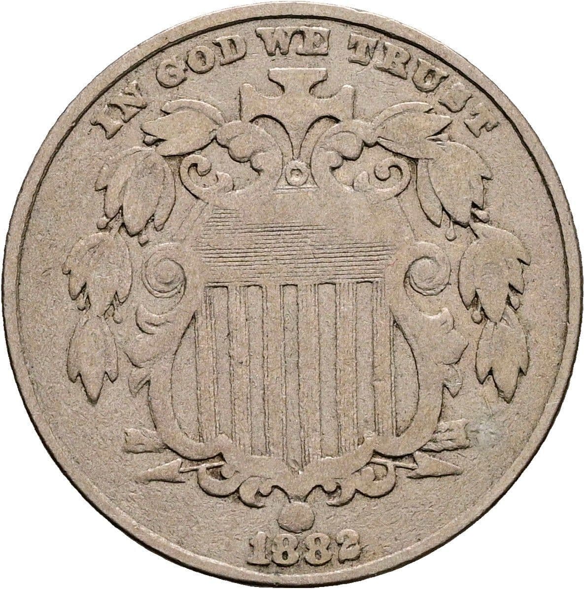 5 Cents 1882 – Rückseite