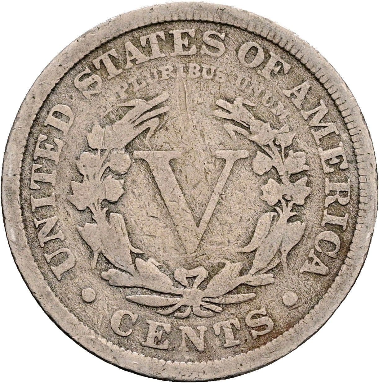 5 Cents 1910 – Rückseite