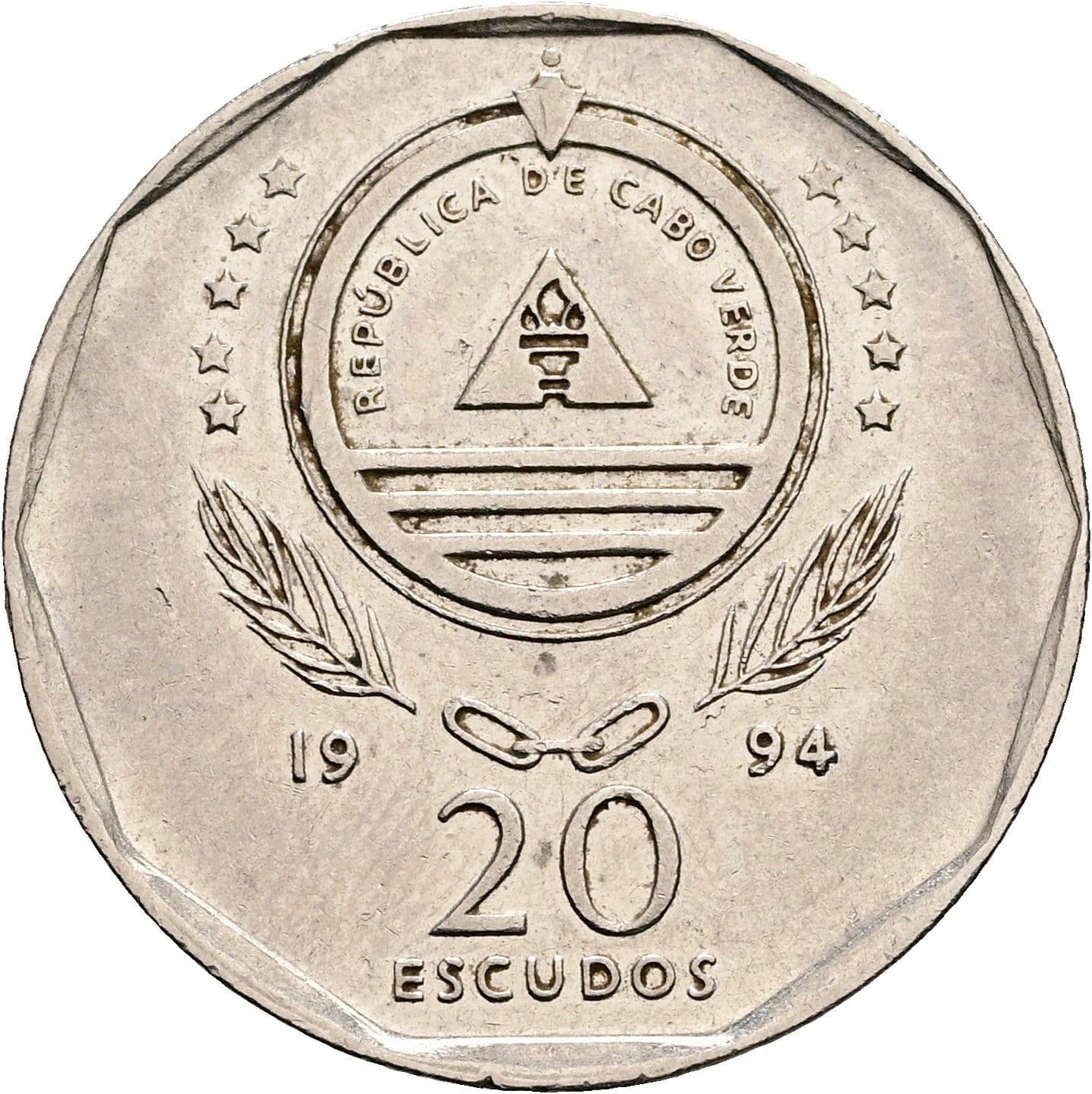 20 Escudos 1994 – Rückseite
