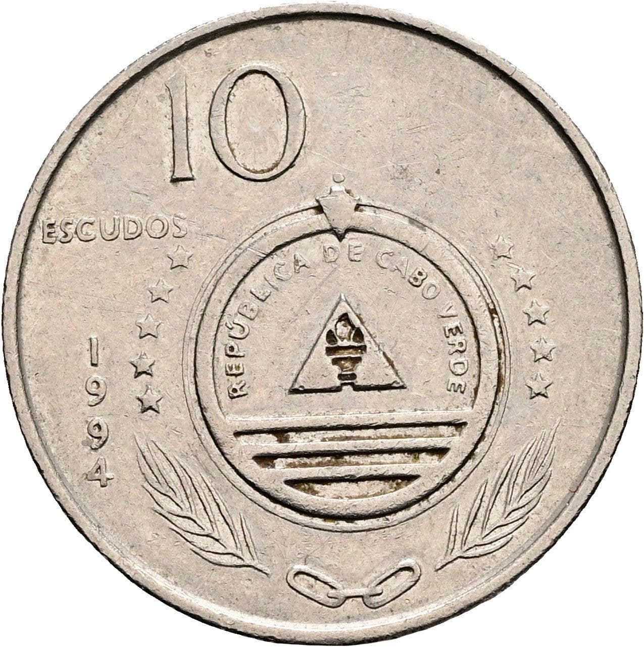 10 Escudos 1994 – Rückseite