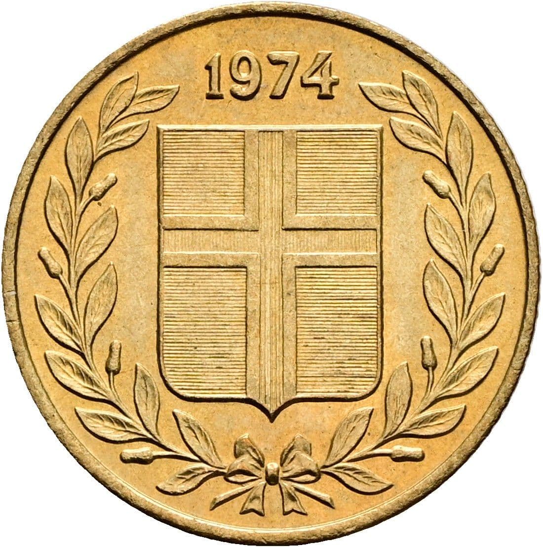 50 Aurar 1974 – Rückseite