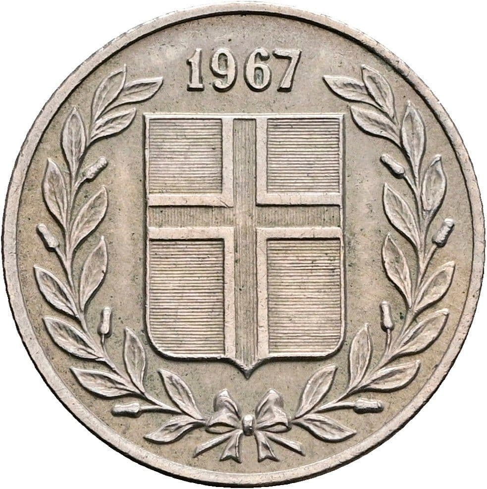 25 Aurar 1967 – Rückseite