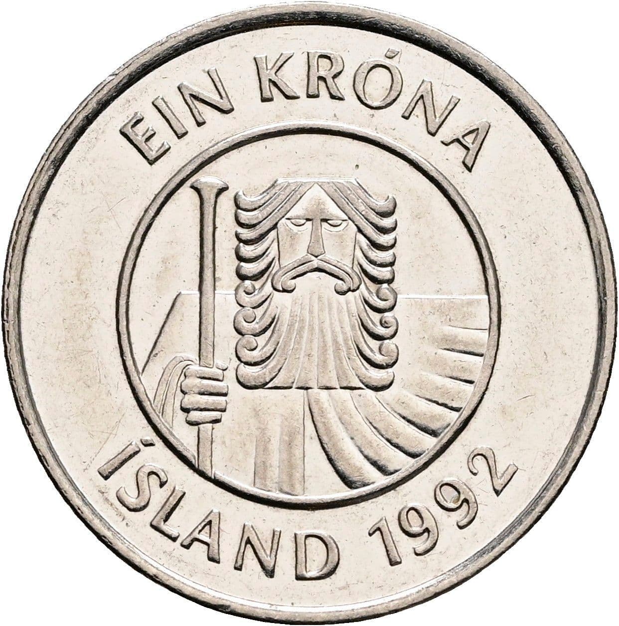 1 Krona 1992 – Rückseite