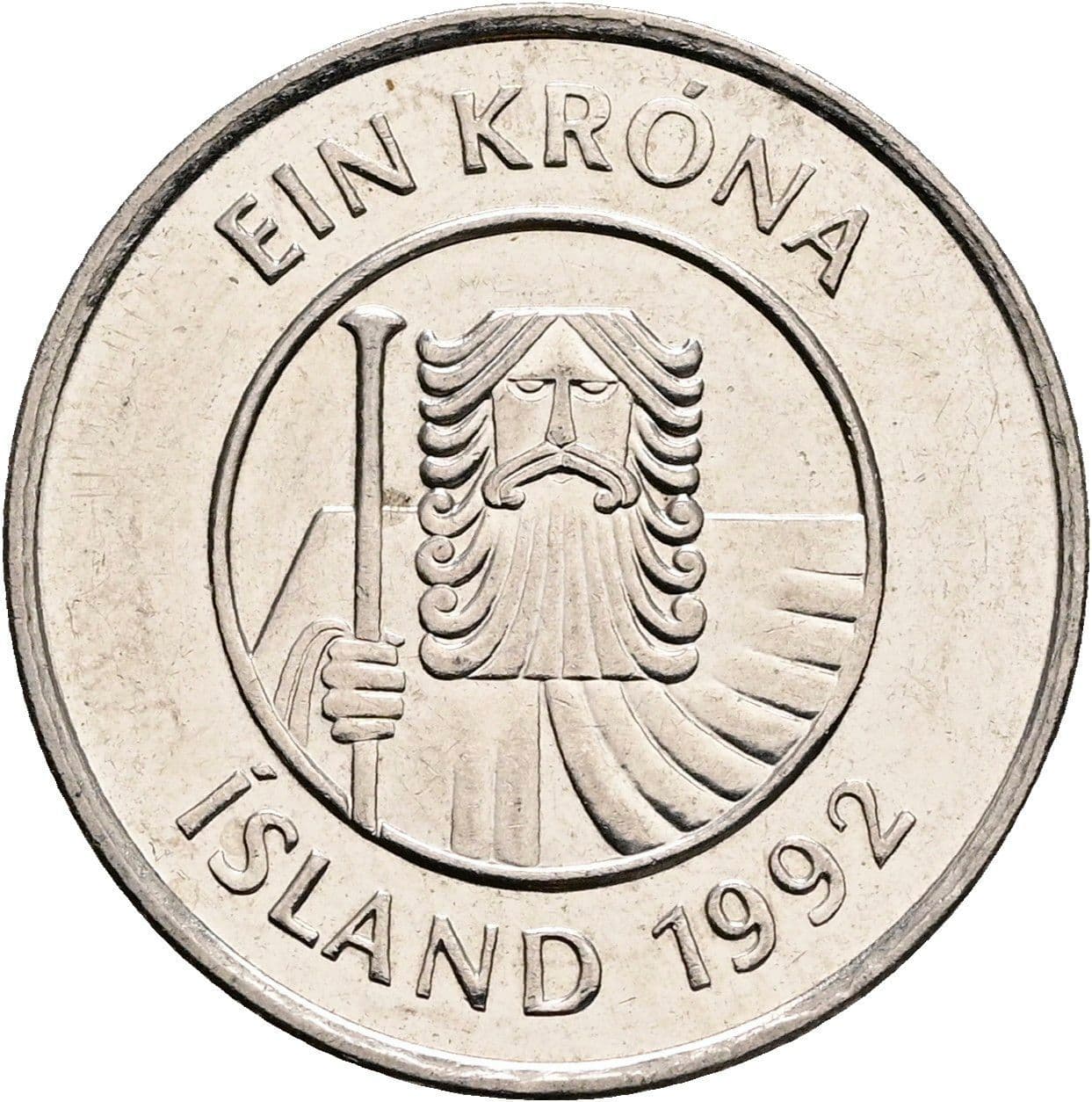 1 Krona 1992 – Rückseite