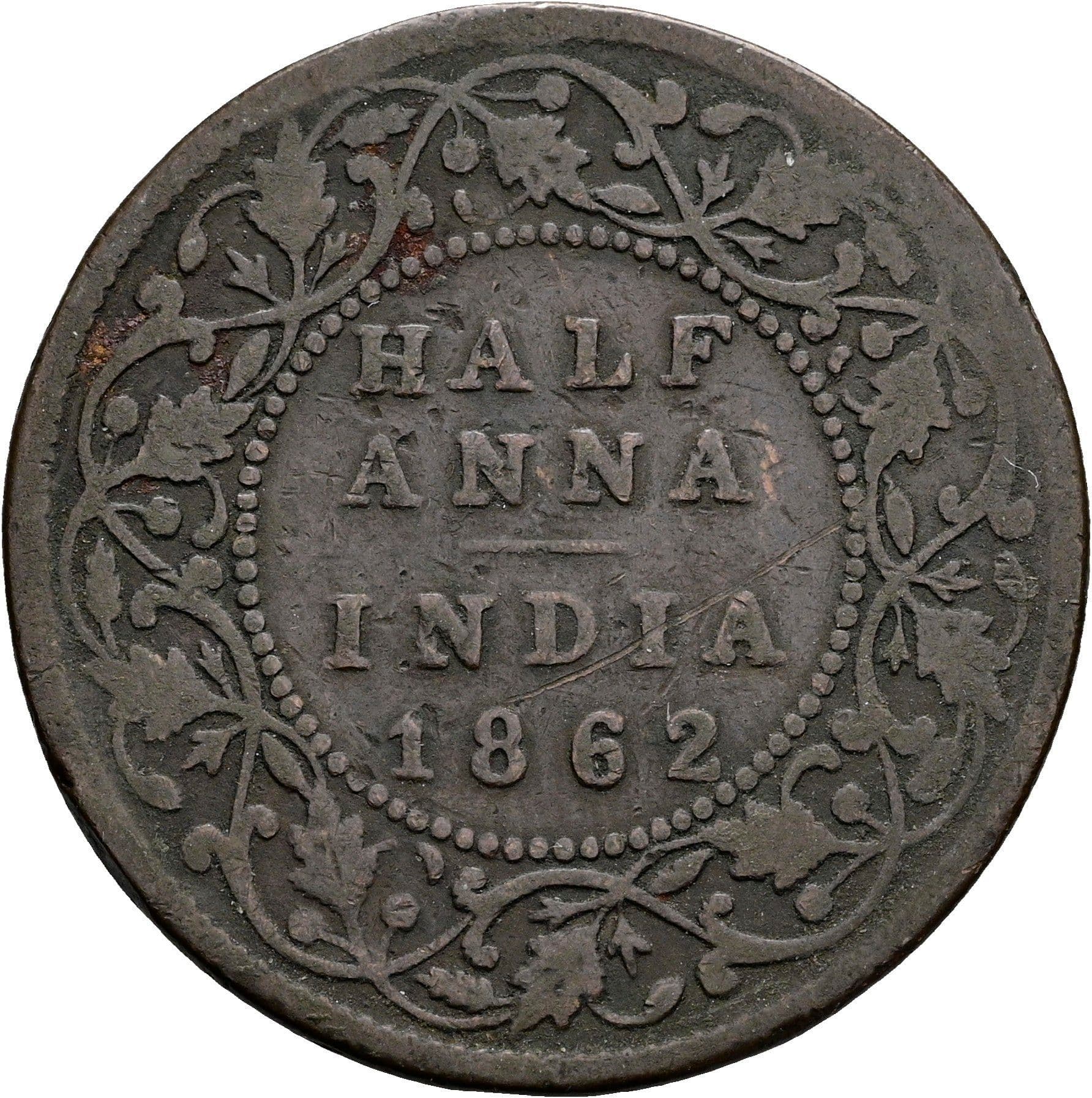 Half Anna Victoria 1837-1901 1862 – Rückseite