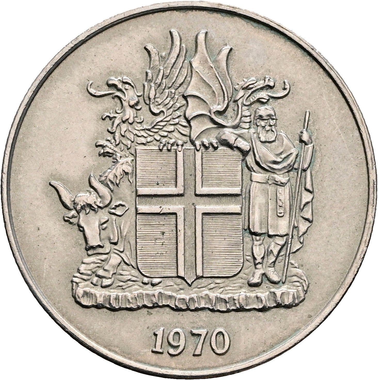 10 Kronur 1970 – Rückseite