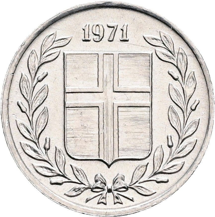 10 Aurar 1971 – Rückseite