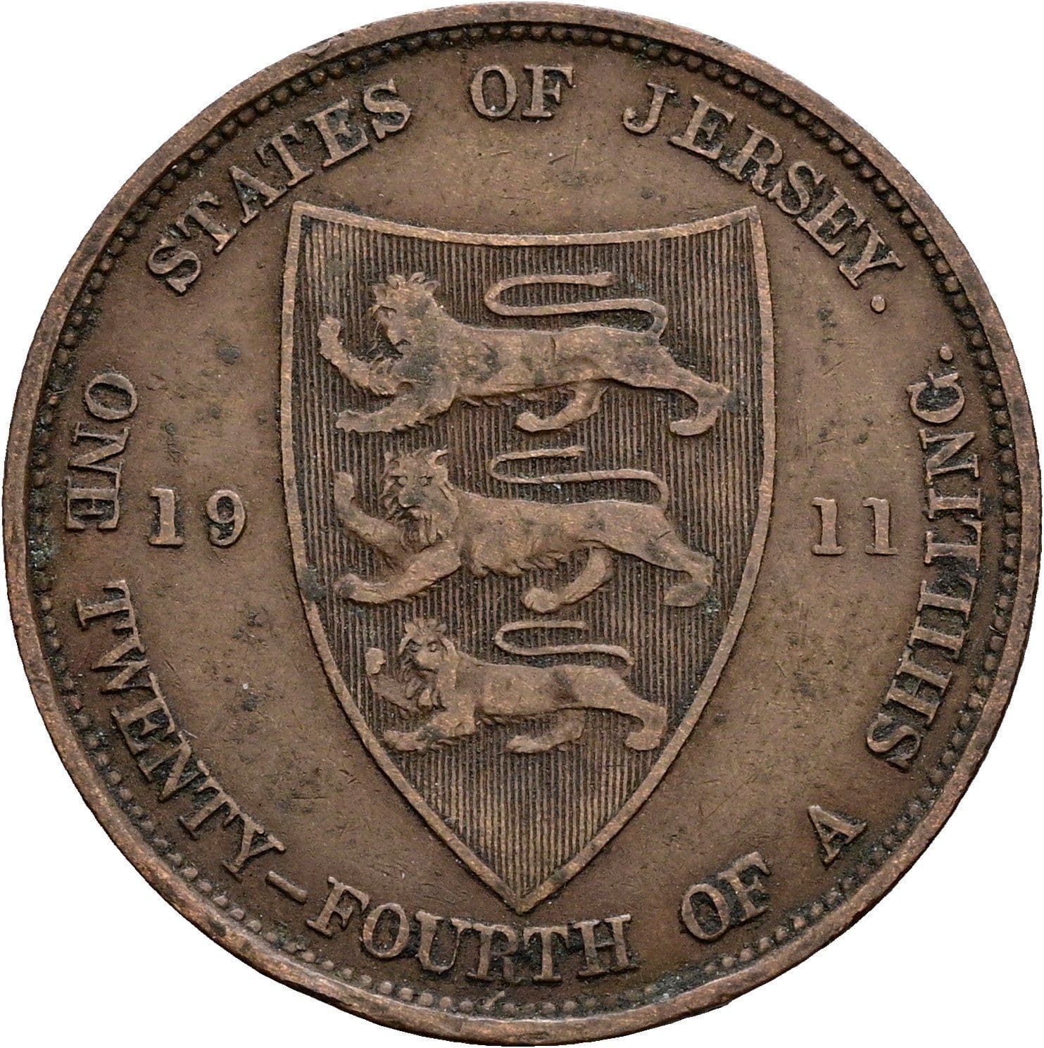 1/24 Shilling George V. 1910-1936 1911 – Rückseite
