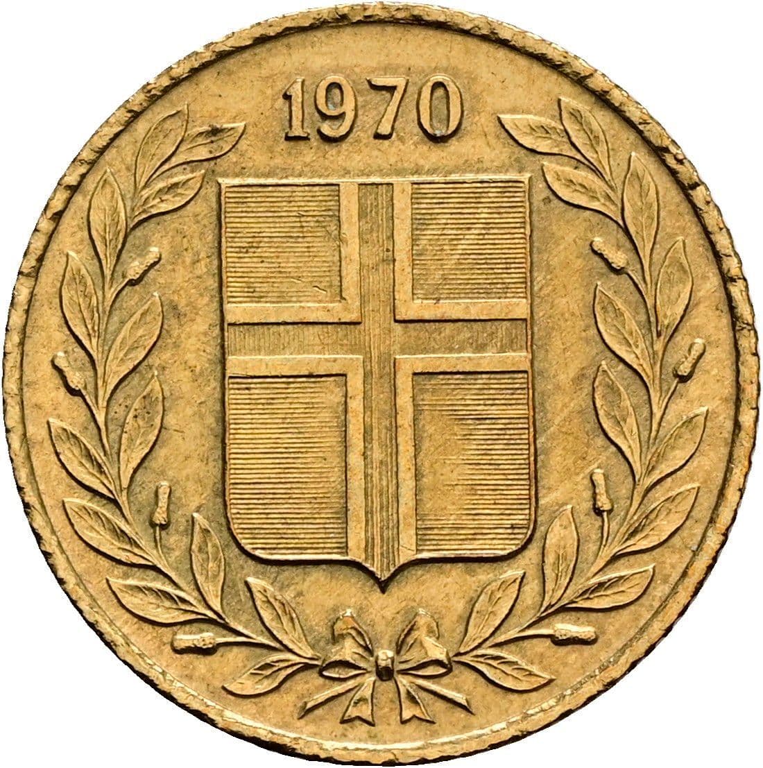 50 Aurar 1970 – Rückseite