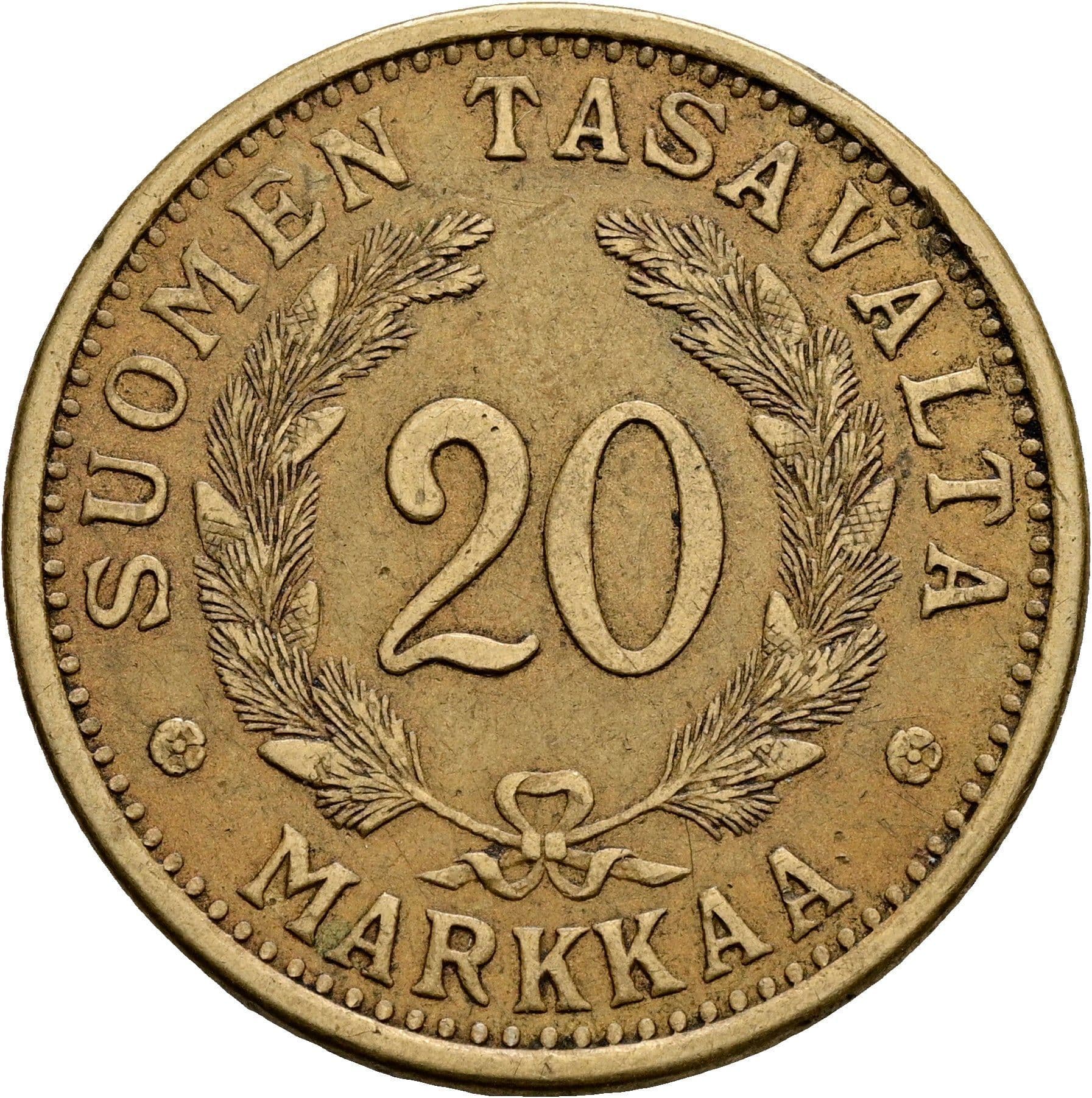 20 Markkaa 1939 S – Vorderseite