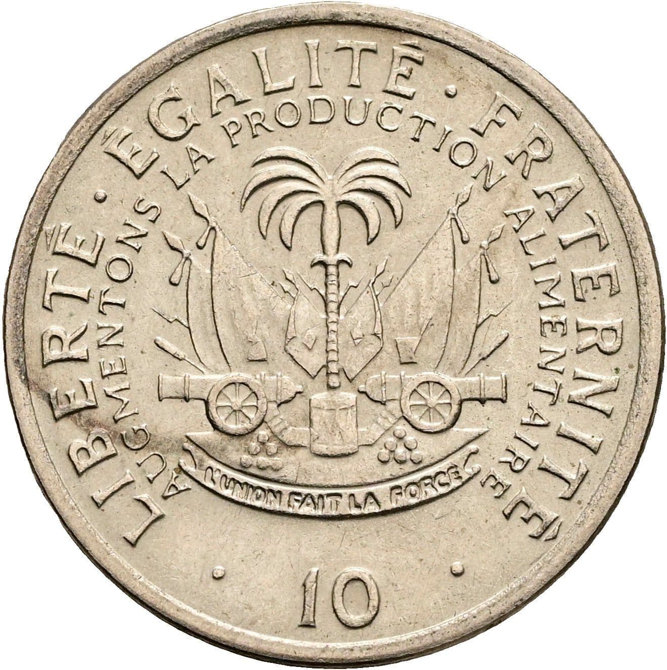 10 Centimes 1975 – Rückseite