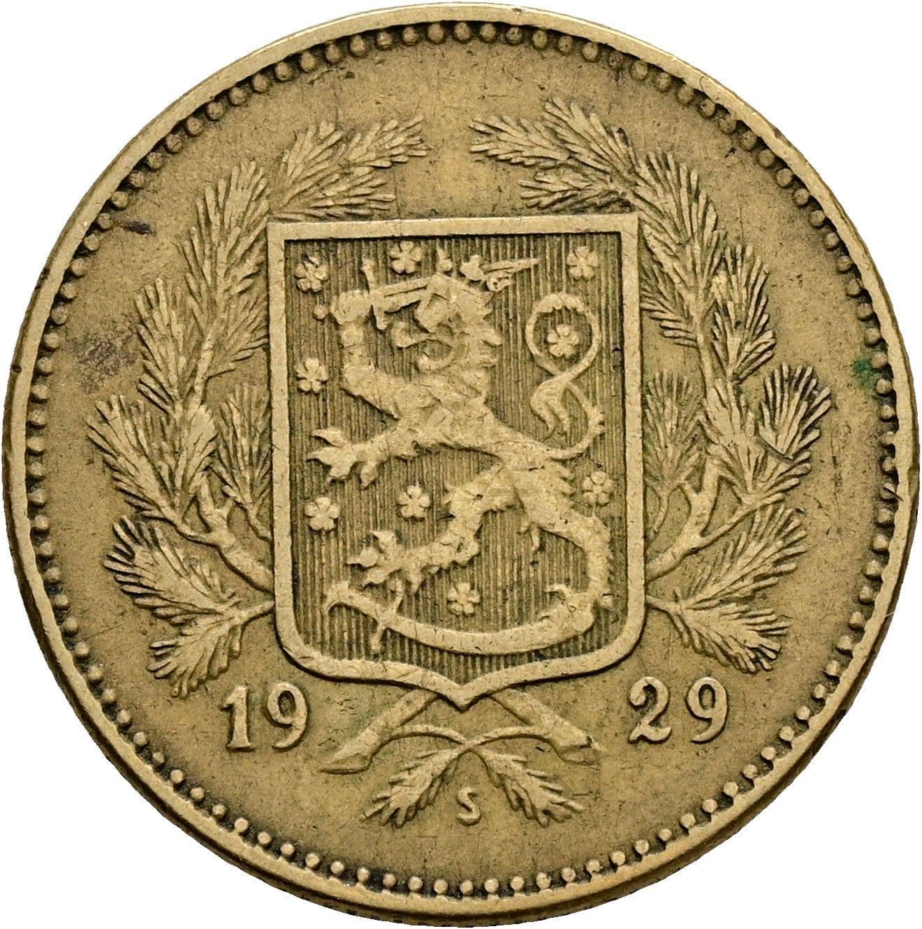 5 Markkaa 1929 S – Rückseite