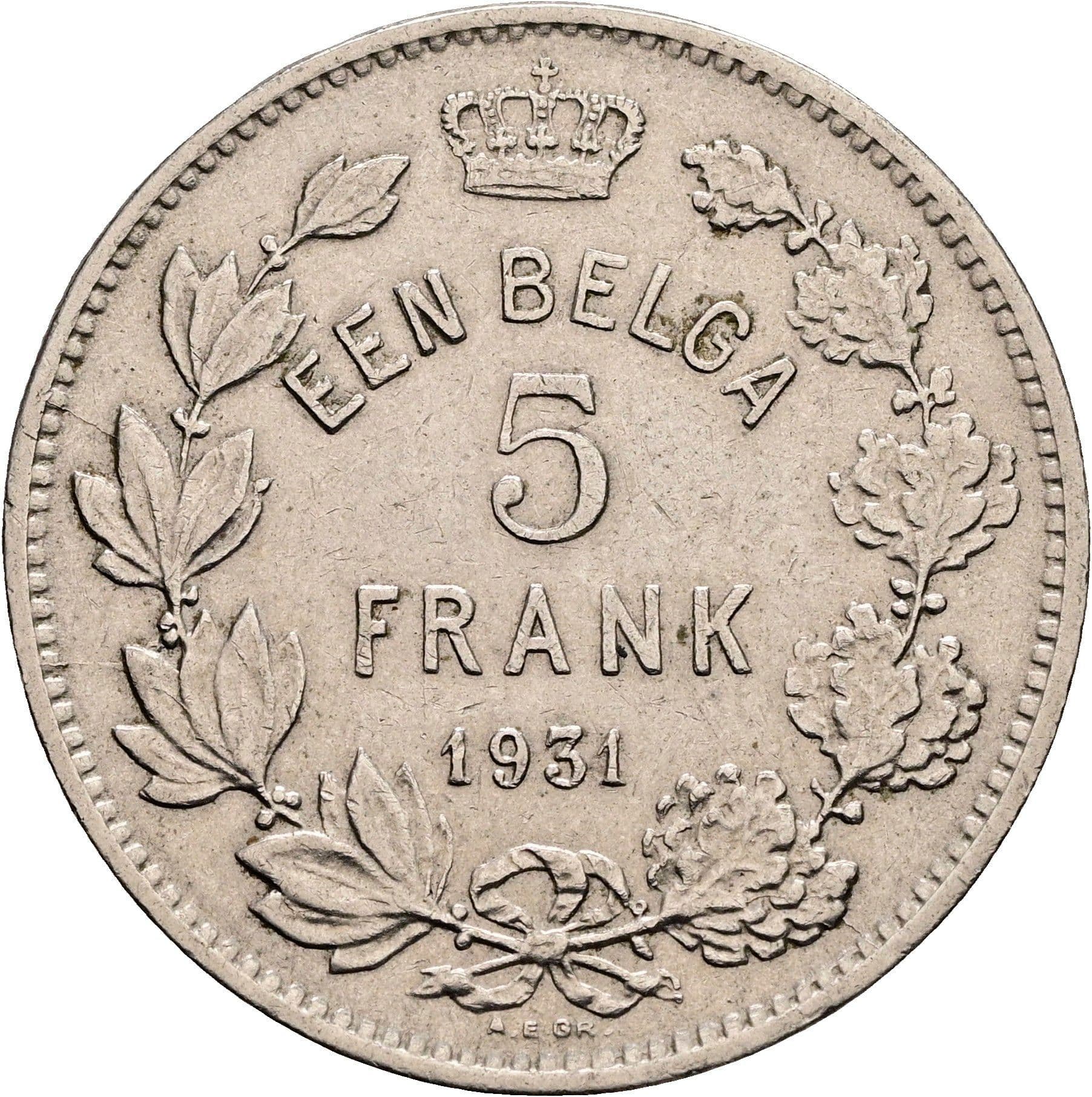 5 Frank (=1 Belga)