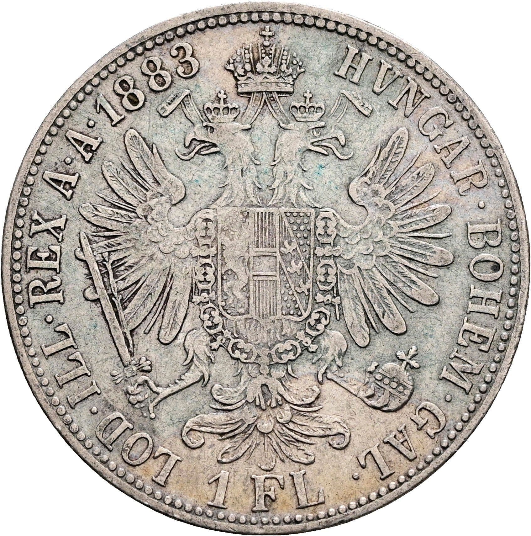 1 Gulden Franz Joseph I. 1848-1916 1883 – Rückseite