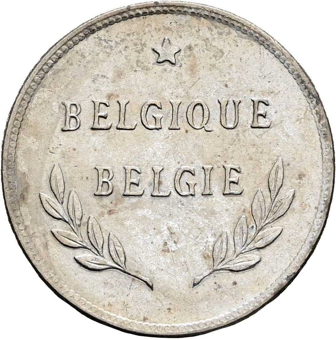 2 Francs Leopold III. 1934-1951 1944 – Rückseite