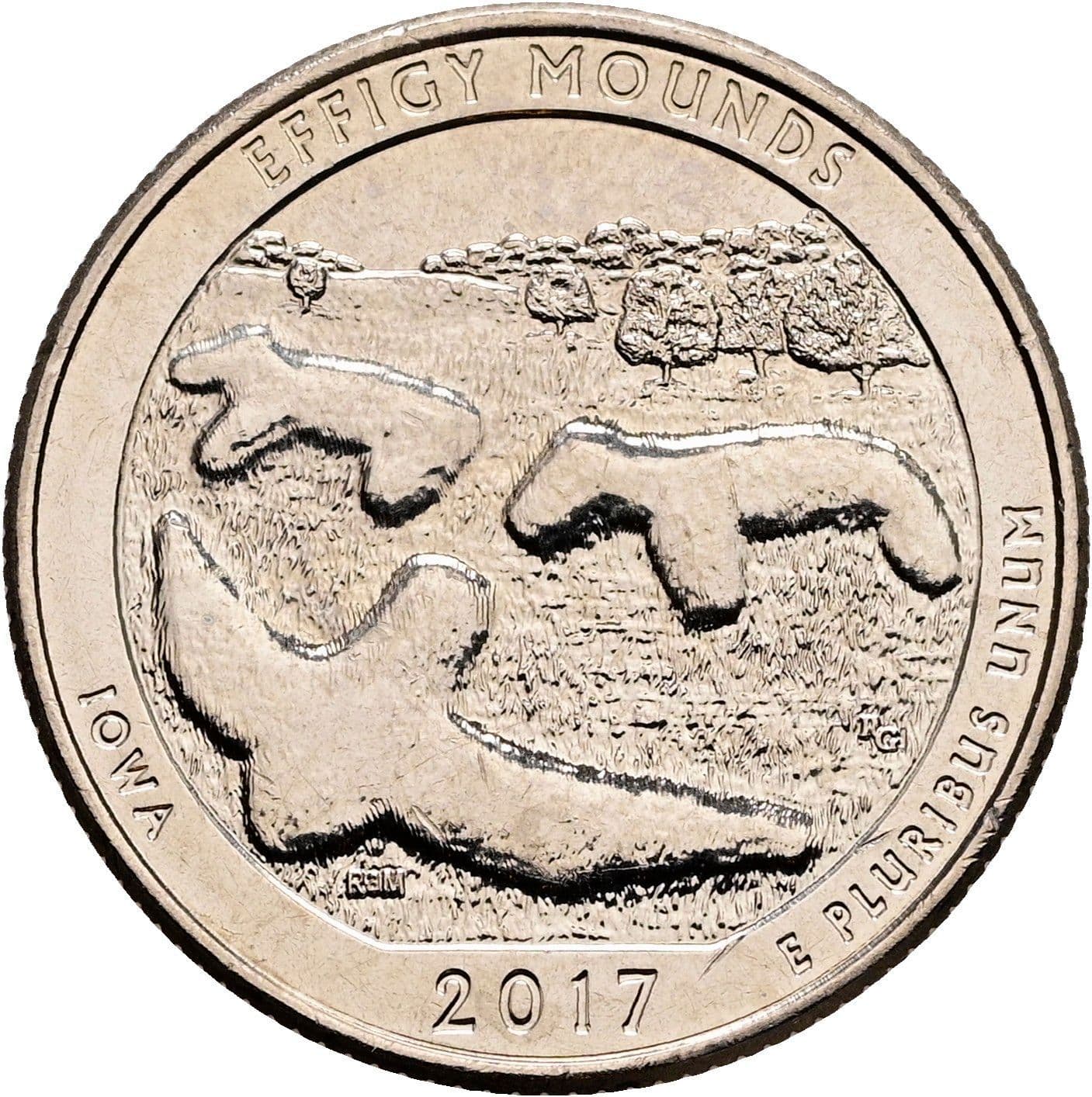 Quarter Dollar 2017 D – Rückseite