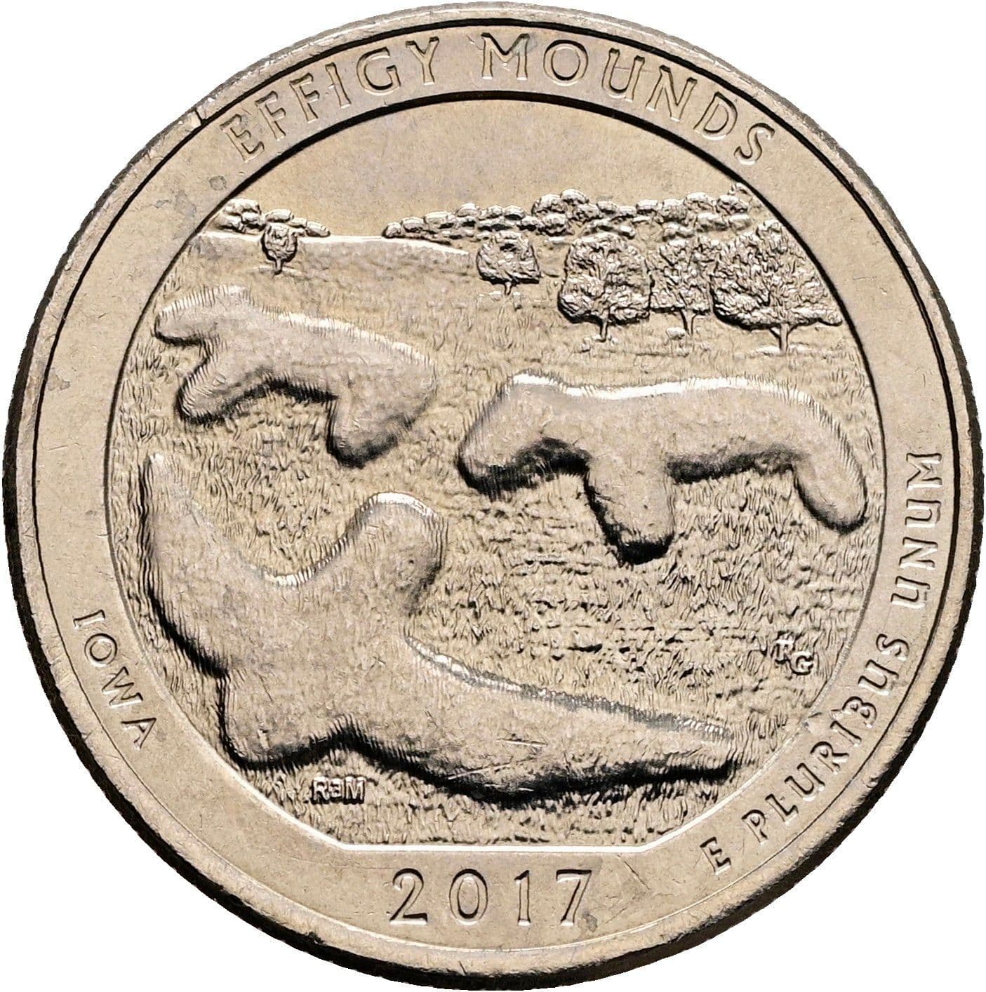 Quarter Dollar 2017 P – Rückseite