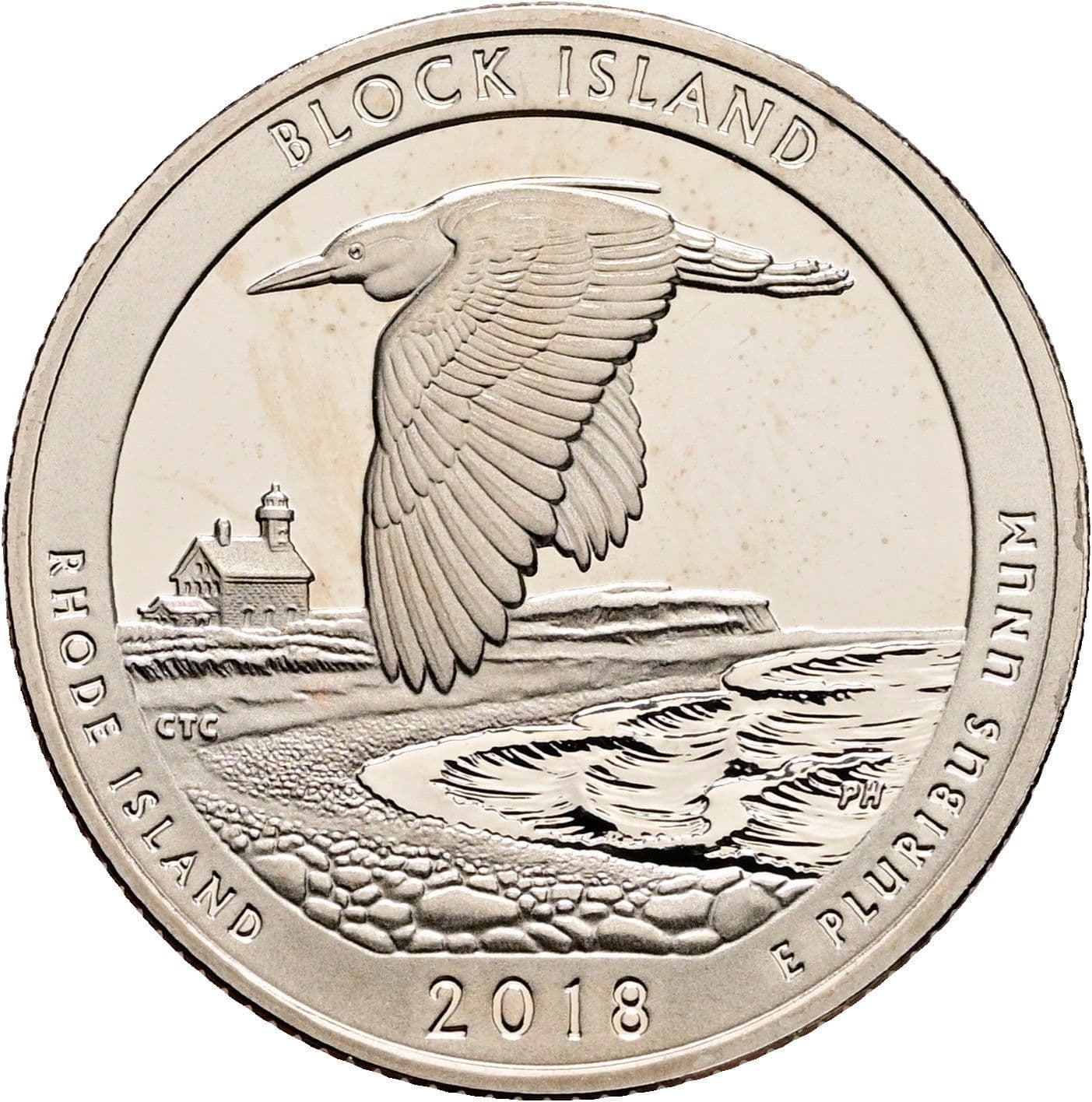 Quarter Dollar 2018 S – Rückseite