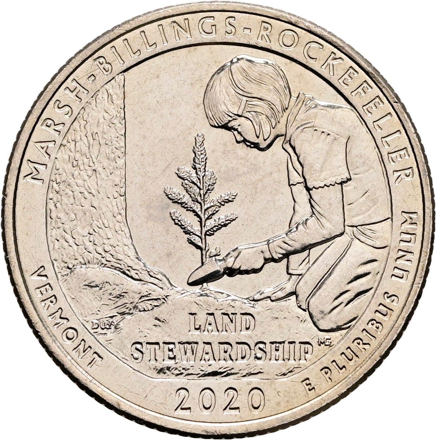 Quarter Dollar 2020 D – Rückseite