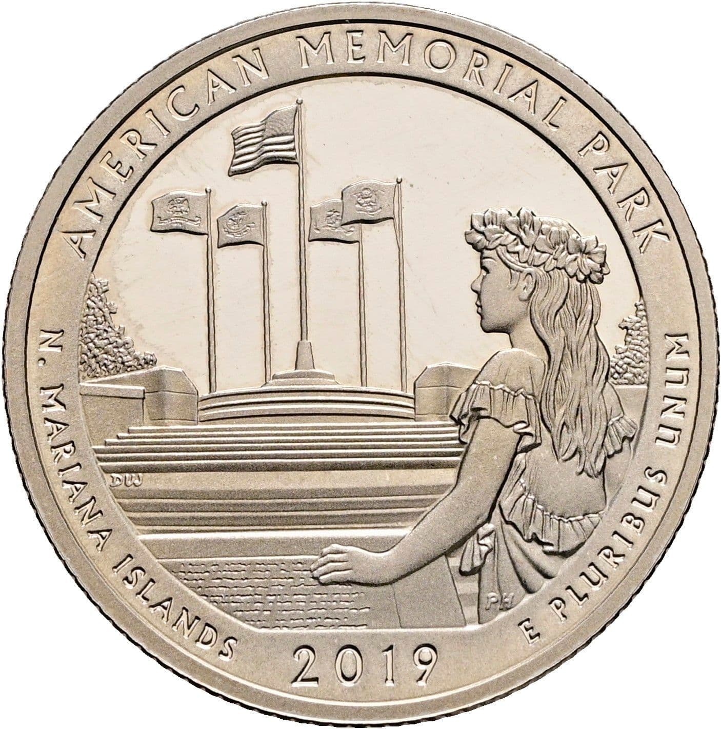Quarter Dollar 2019 S – Rückseite