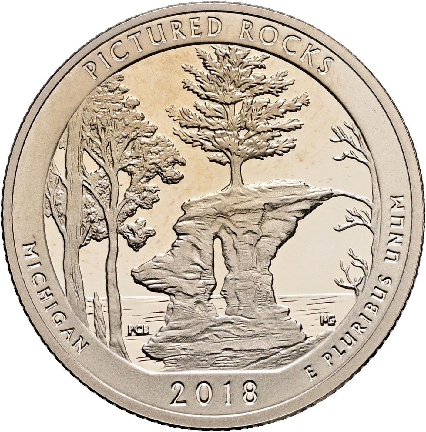 Quarter Dollar 2018 S – Rückseite