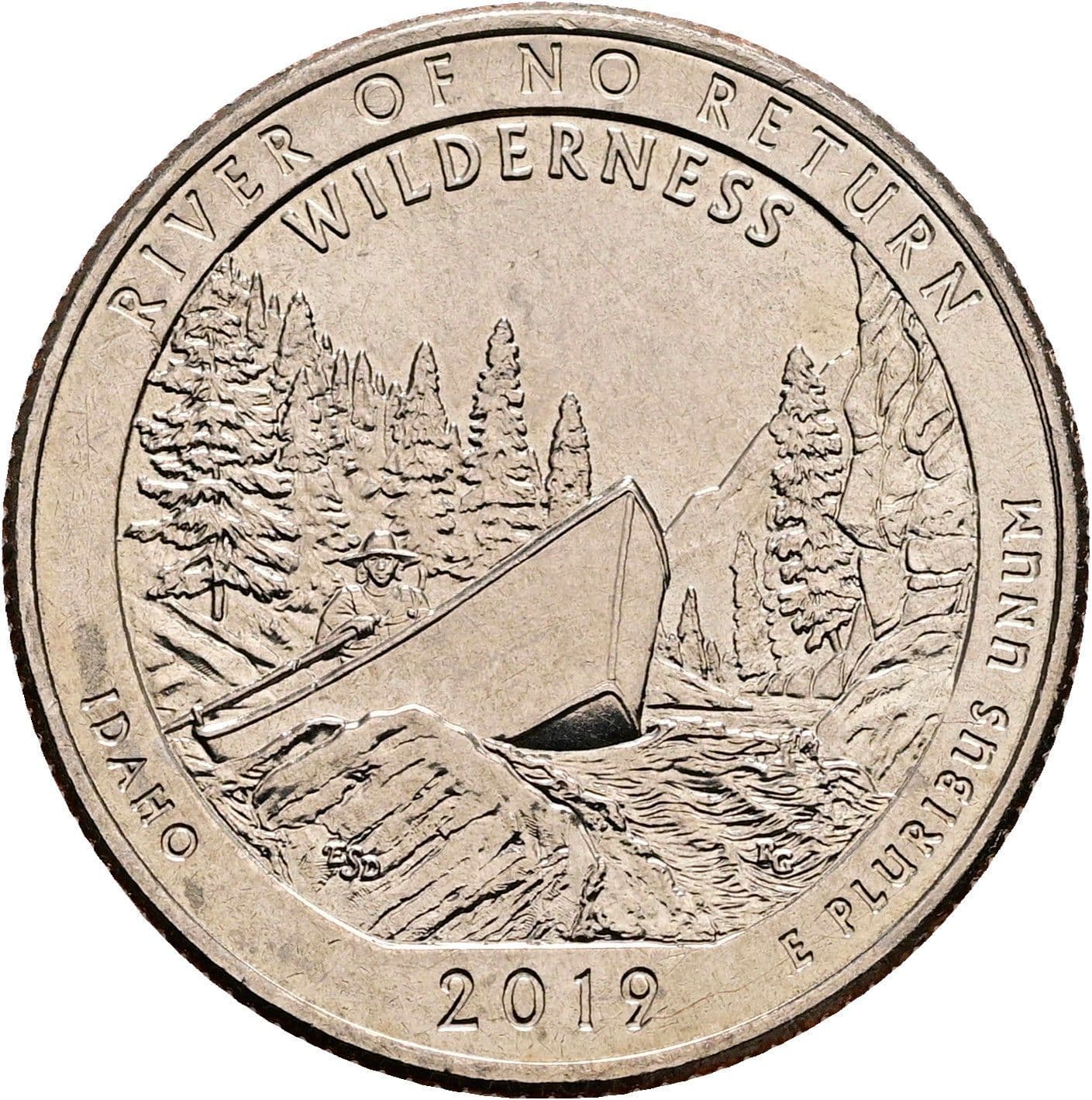Quarter Dollar 2019 P – Rückseite