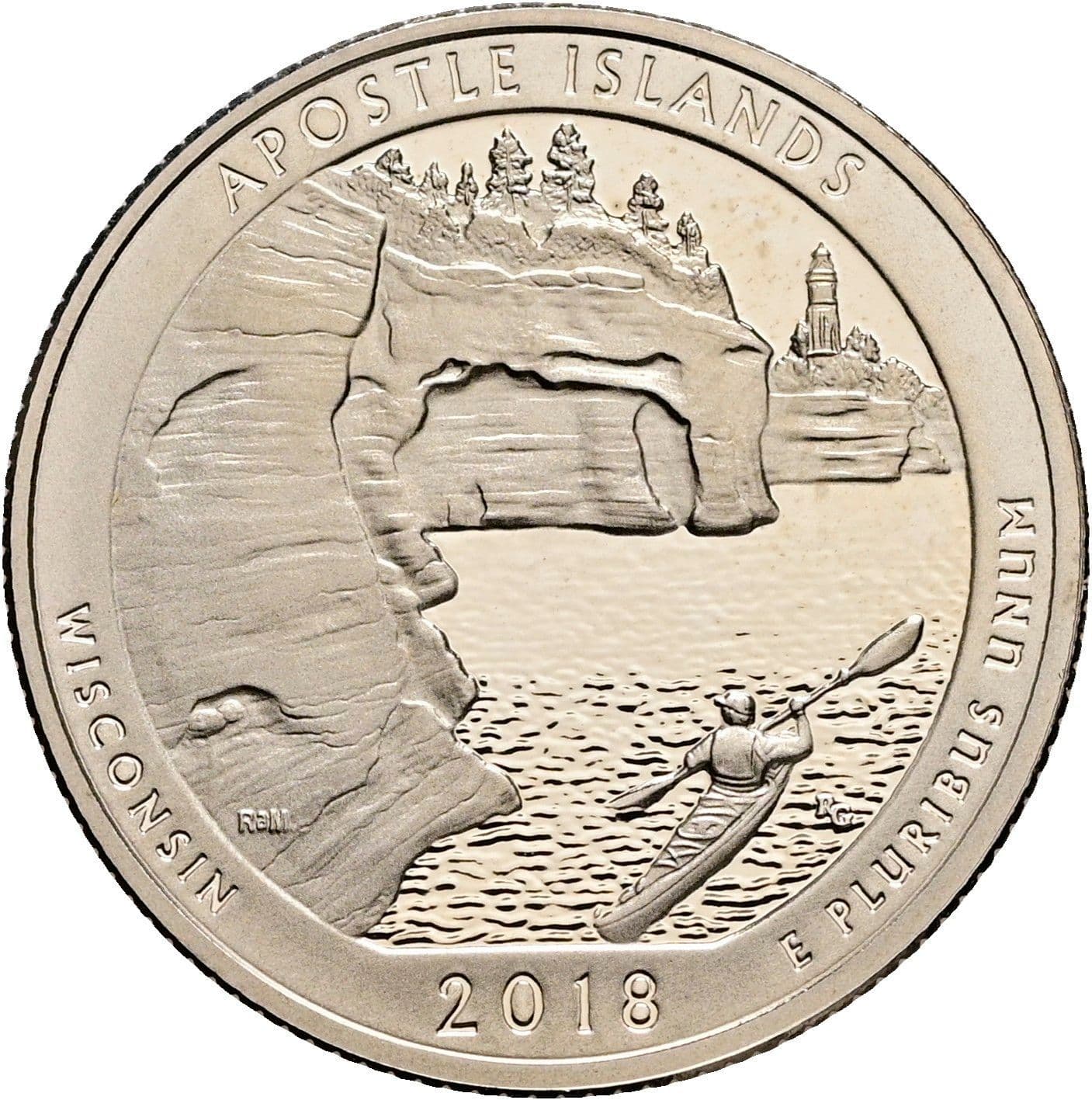 Quarter Dollar 2018 S – Rückseite
