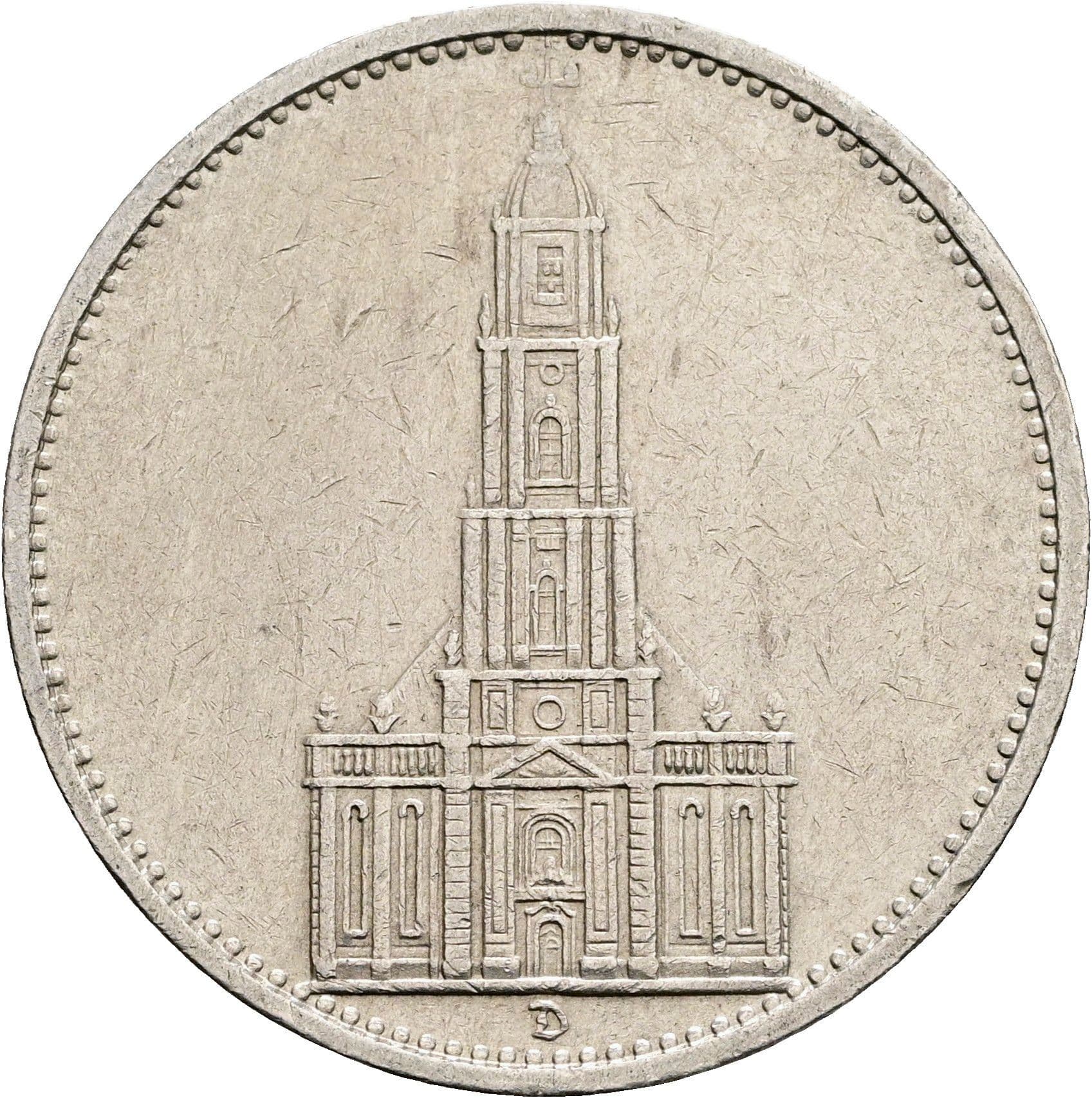 5 Reichsmark 1935 D – Vorderseite