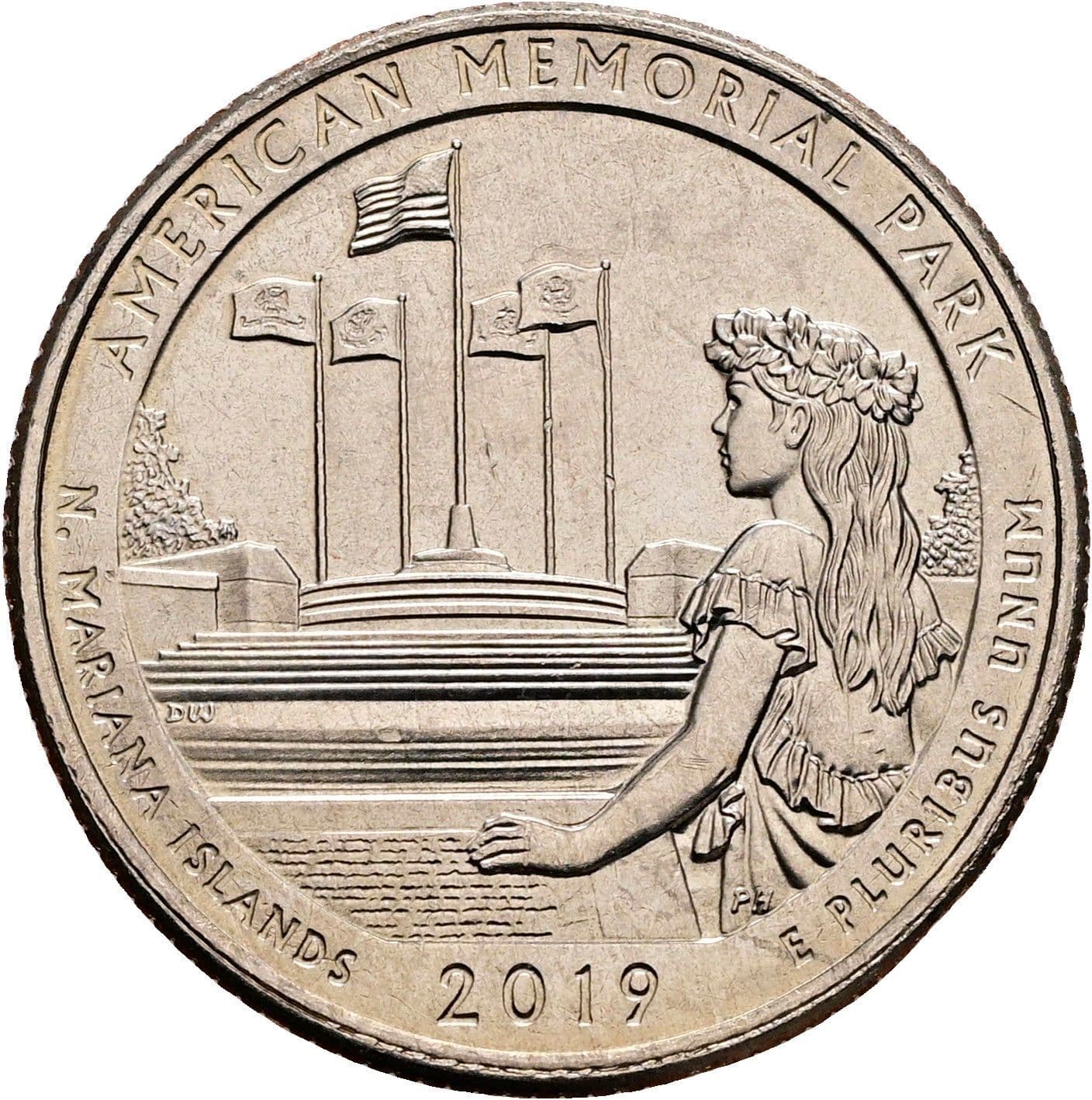 Quarter Dollar 2019 P – Rückseite