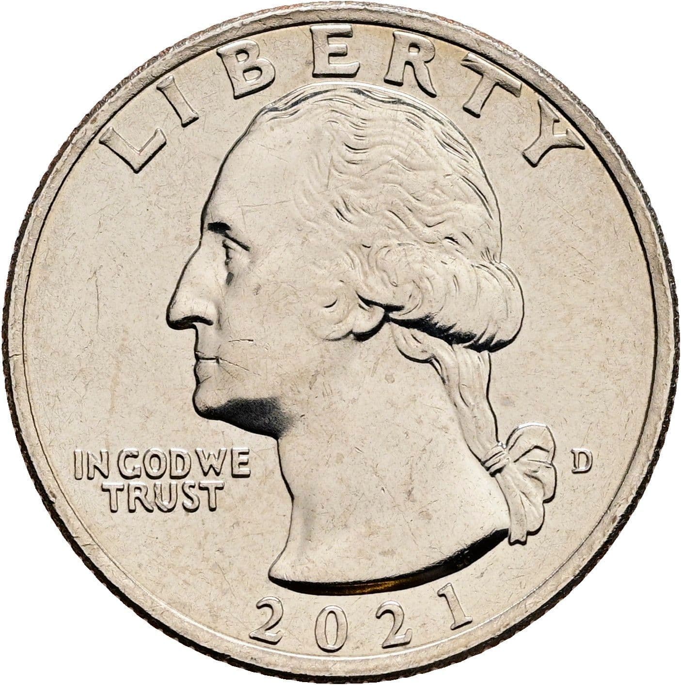 Quarter Dollar 2021 D – Vorderseite