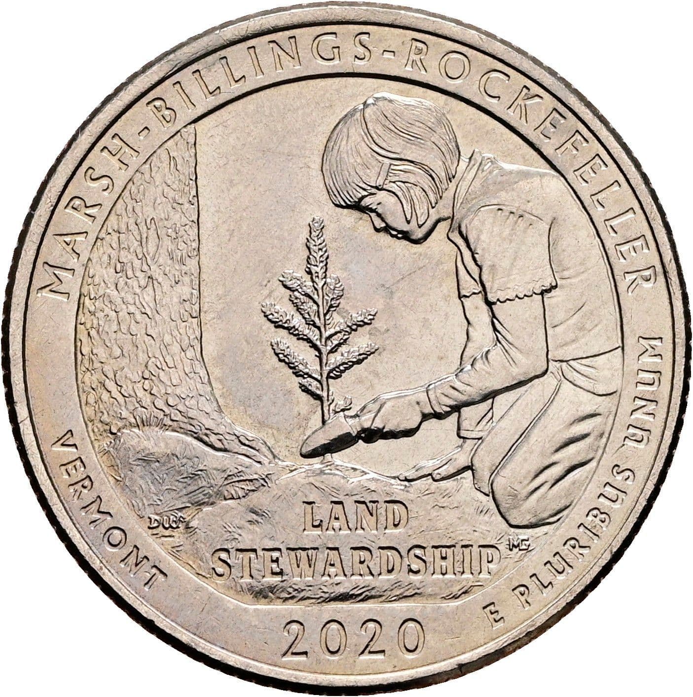 Quarter Dollar 2020 P – Rückseite
