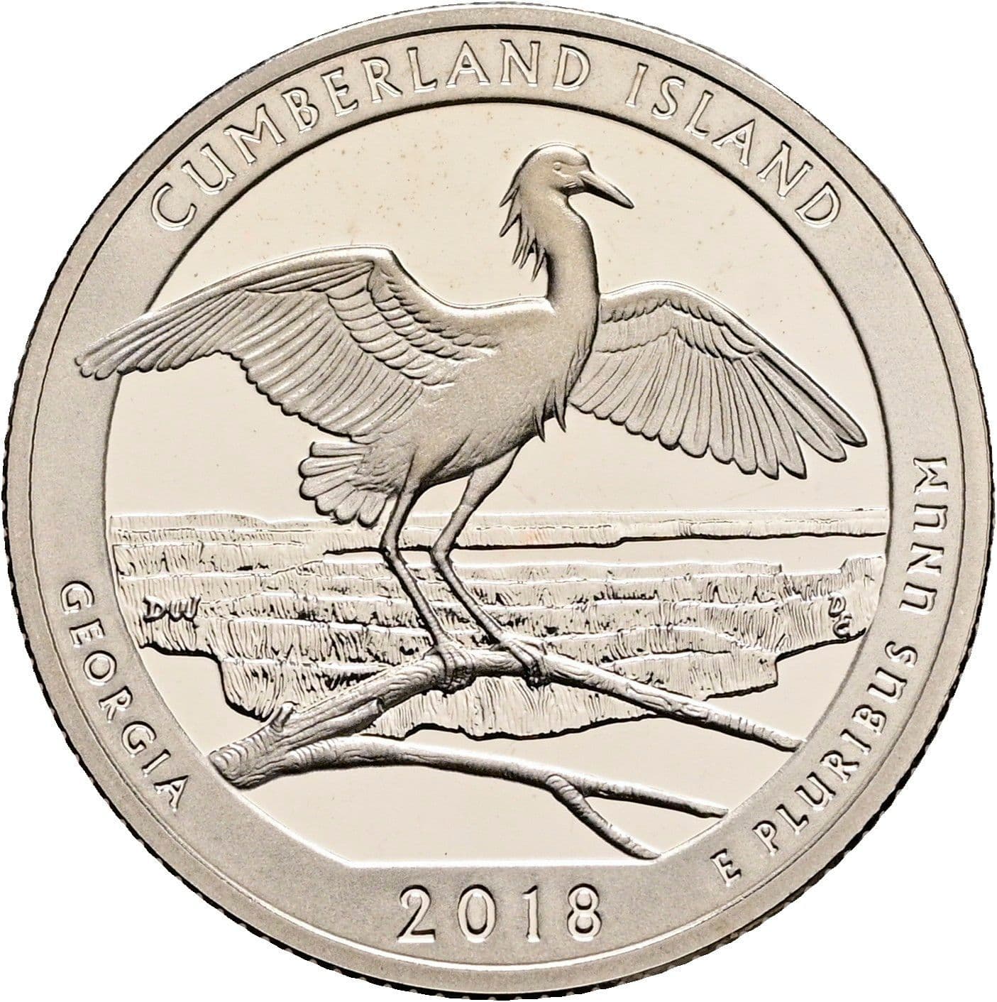 Quarter Dollar 2018 S – Rückseite