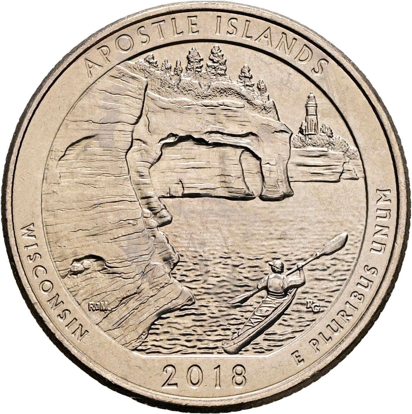 Quarter Dollar 2018 P – Rückseite