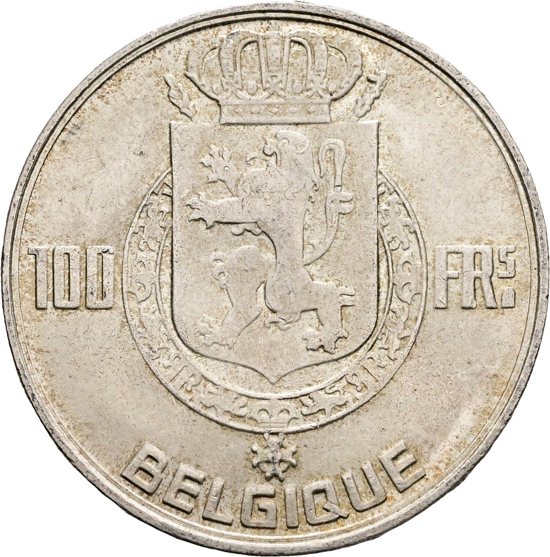 100 Francs 1954 – Rückseite