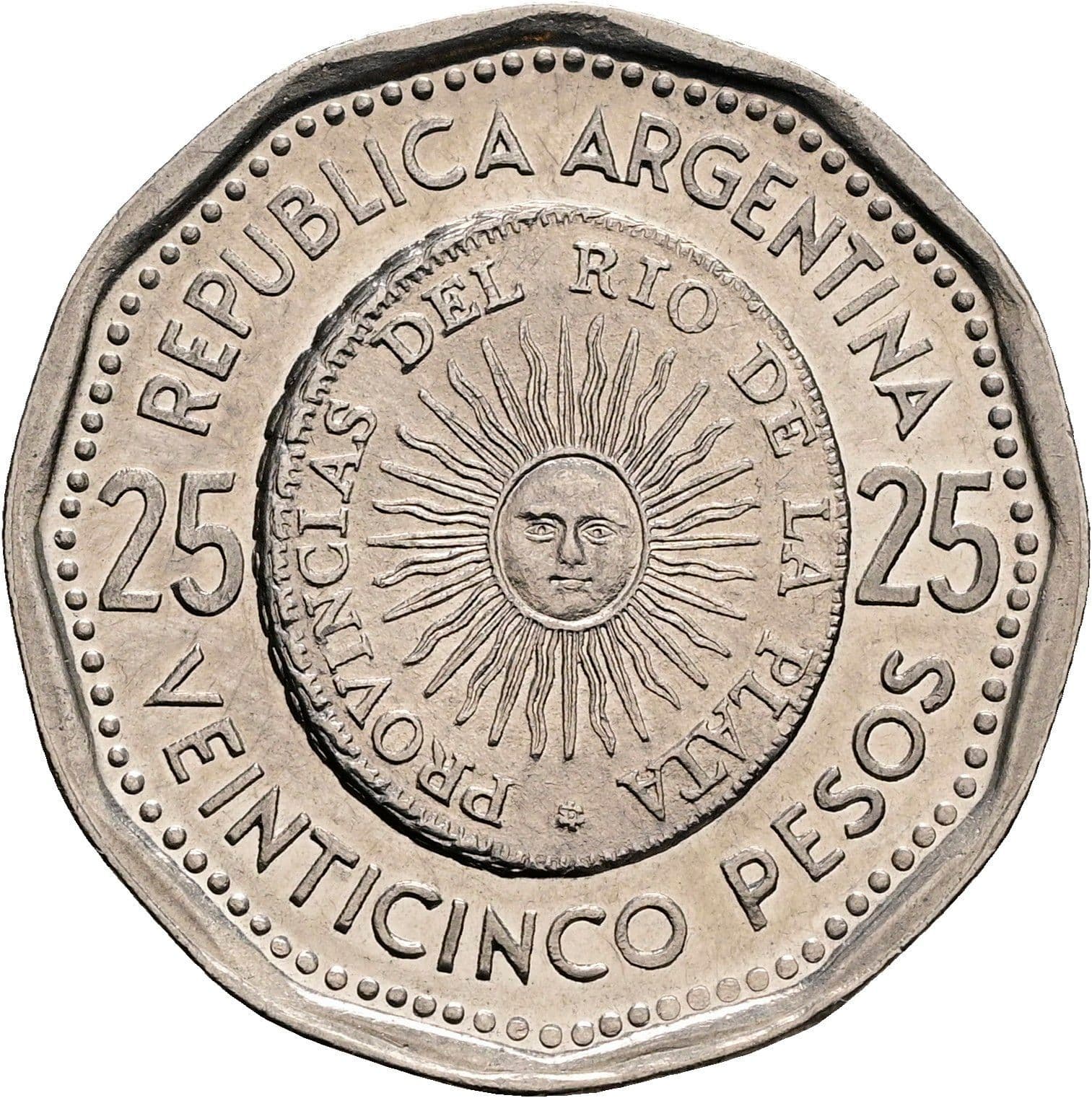 25 Pesos 1966 – Rückseite