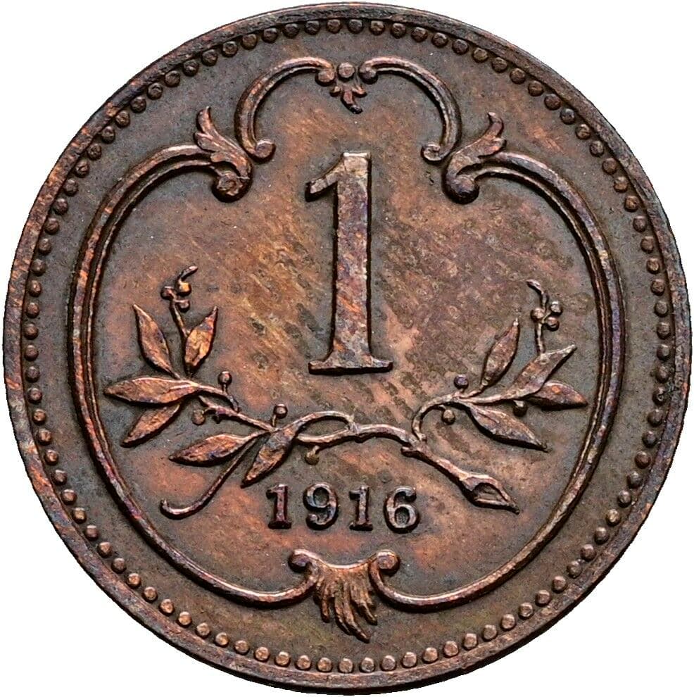 1 Heller Franz Joseph I. 1848-1916 1916 – Vorderseite