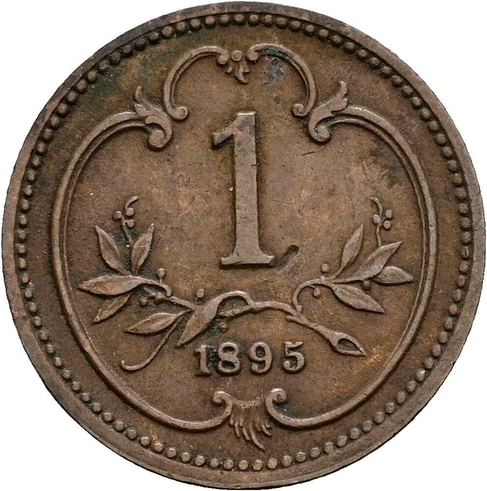 1 Heller Franz Joseph I. 1848-1916 1895 – Vorderseite
