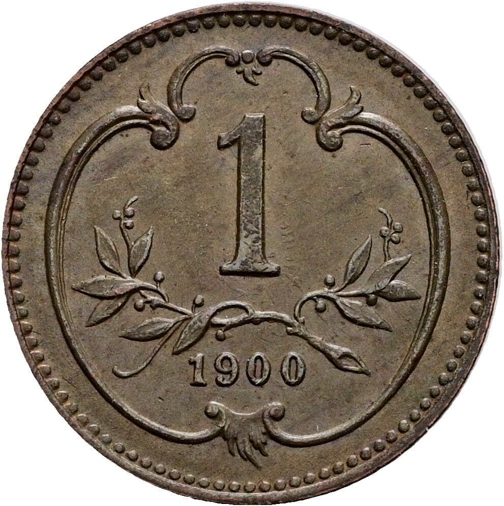 1 Heller Franz Joseph I. 1848-1916 1900 – Vorderseite