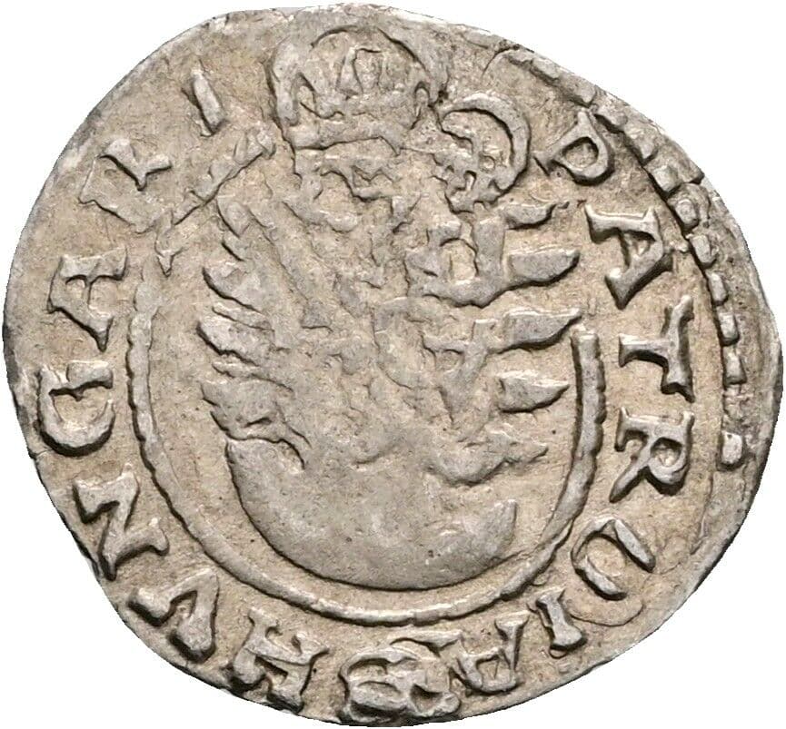 Denar Matthias II. 1608-1619 1611 KB, Kremnitz – Vorderseite