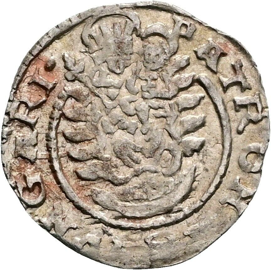 Denar Matthias II. 1608-1619 1611 KB, Kremnitz – Vorderseite