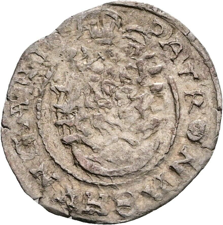 Denar Matthias II. 1608-1619 1611 KB, Kremnitz – Vorderseite