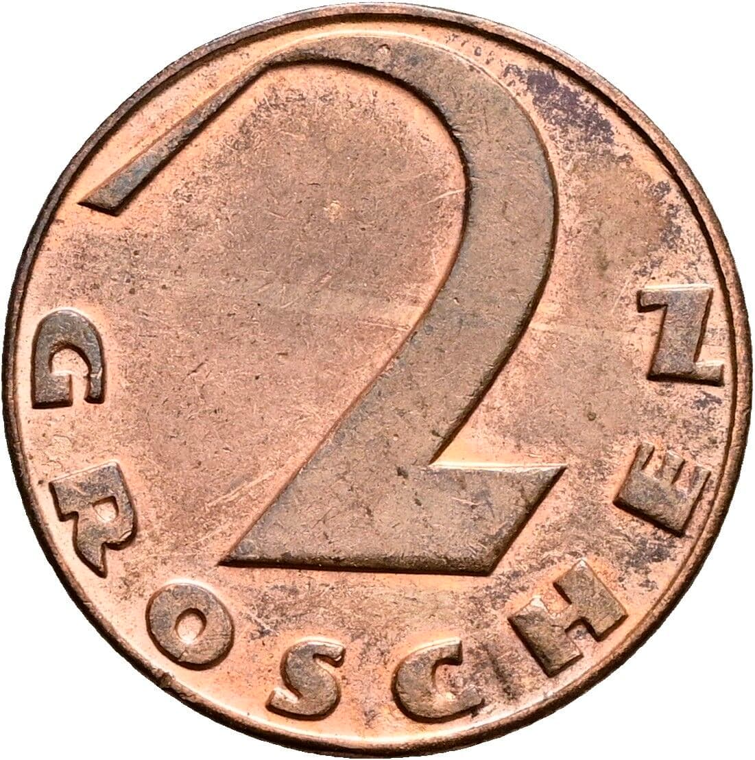 2 Groschen 1925 – Vorderseite