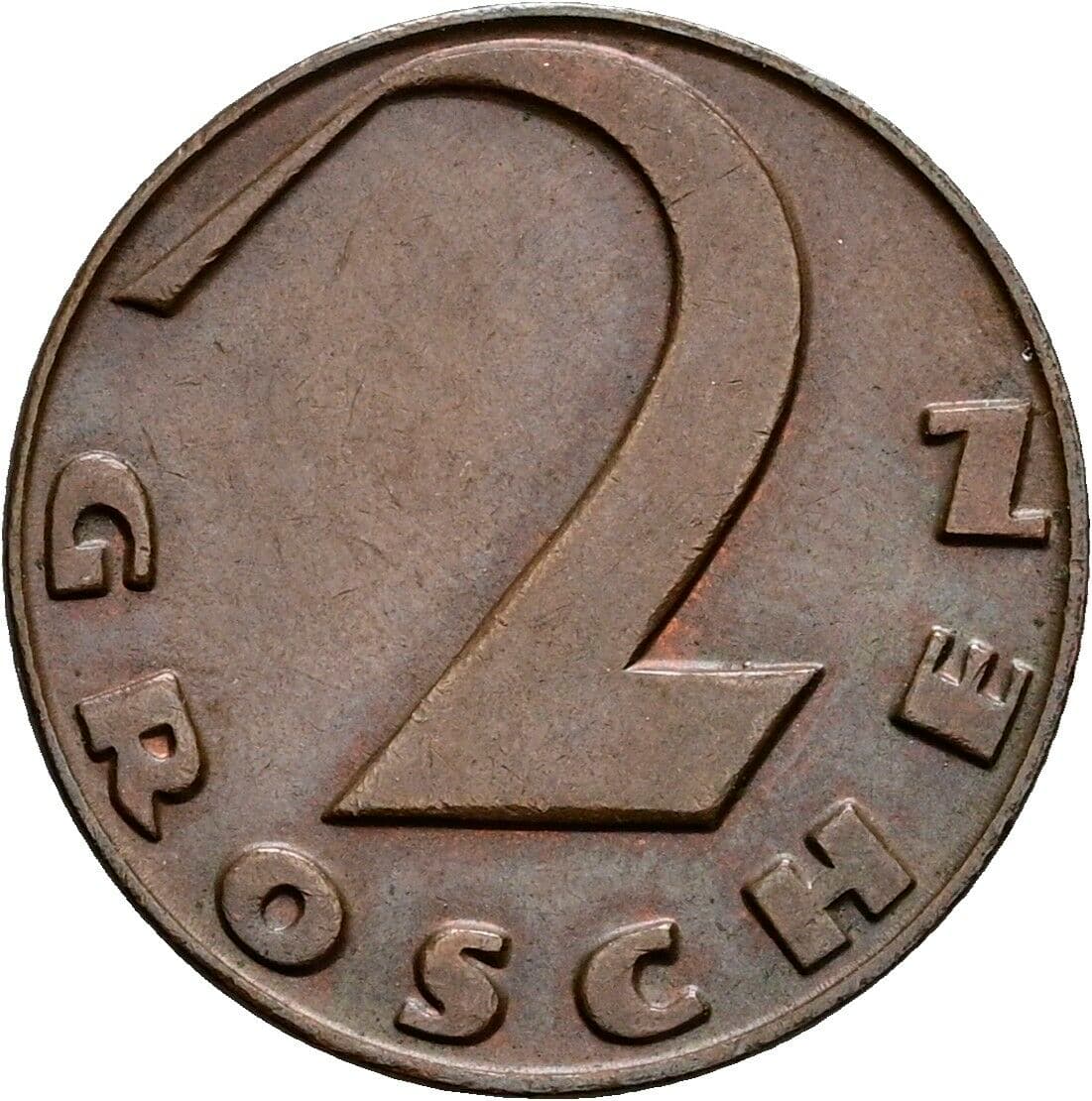 2 Groschen 1926 – Vorderseite