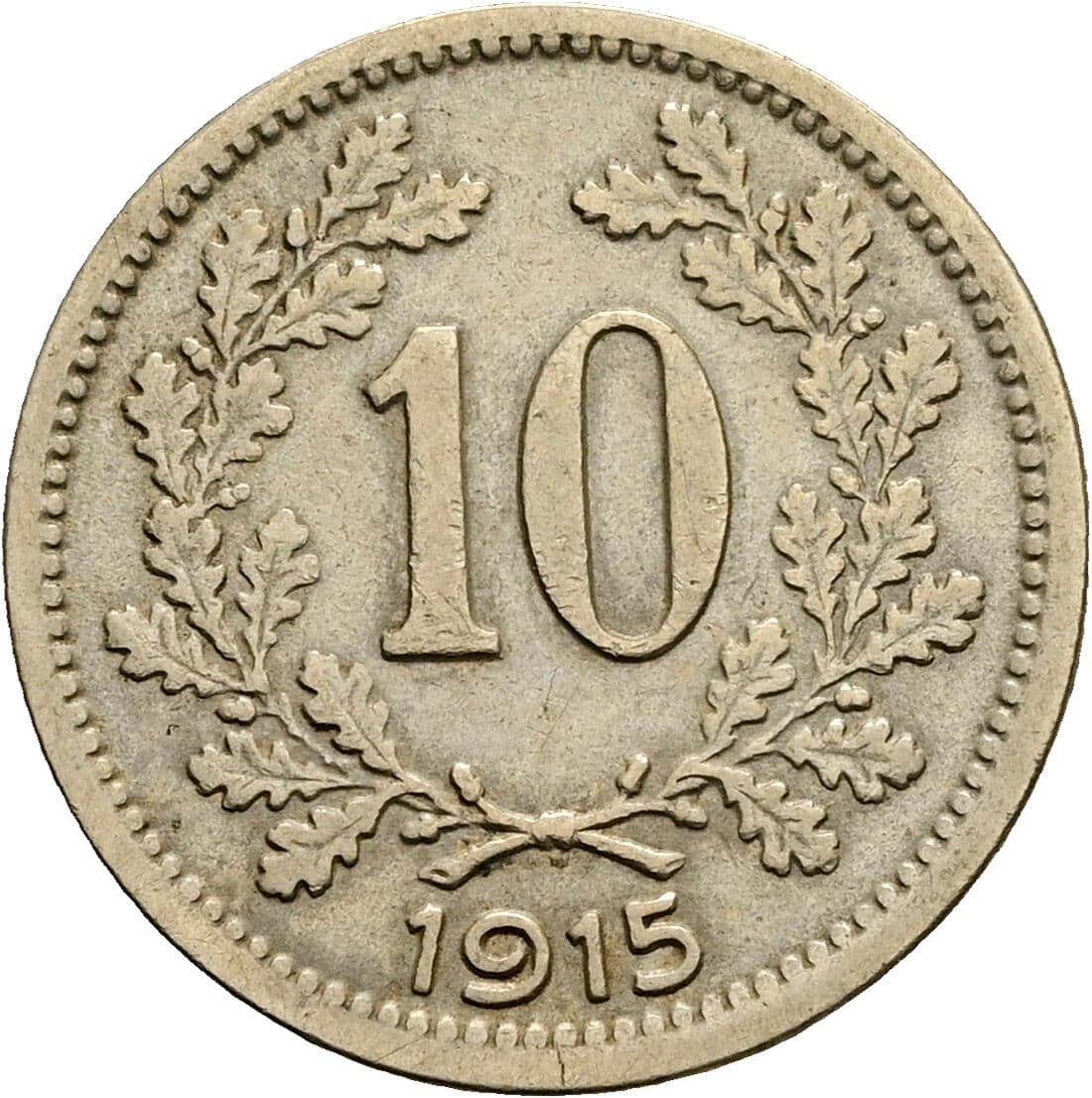 10 Heller Franz Joseph I. 1848-1916 1915 – Vorderseite