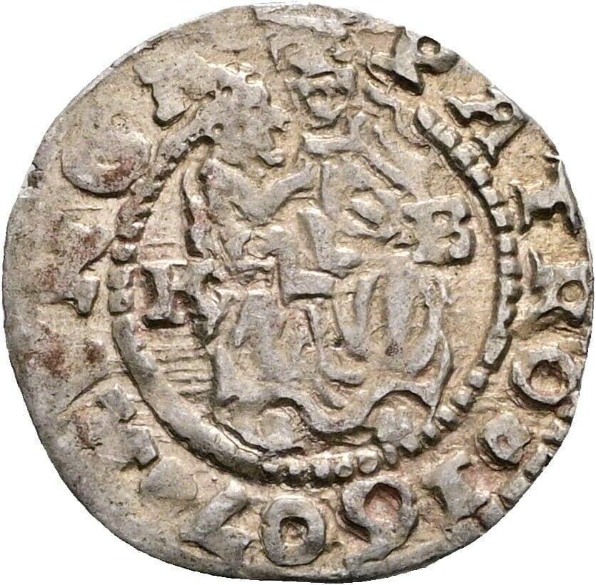 Denar Rudolph II. 1576-1608 1607 KB, Kremnitz – Vorderseite