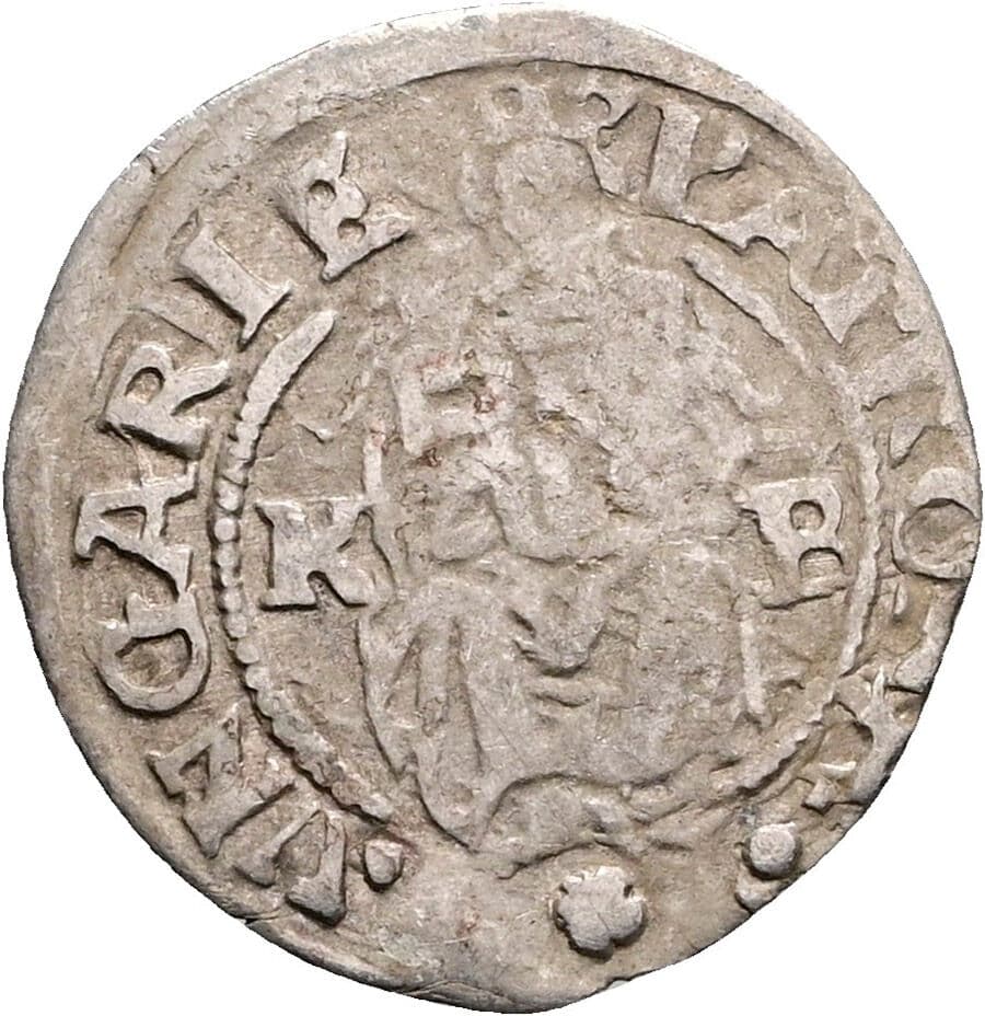 Denar Ferdinand I. 1521-1564 1560 KB, Kremnitz – Vorderseite