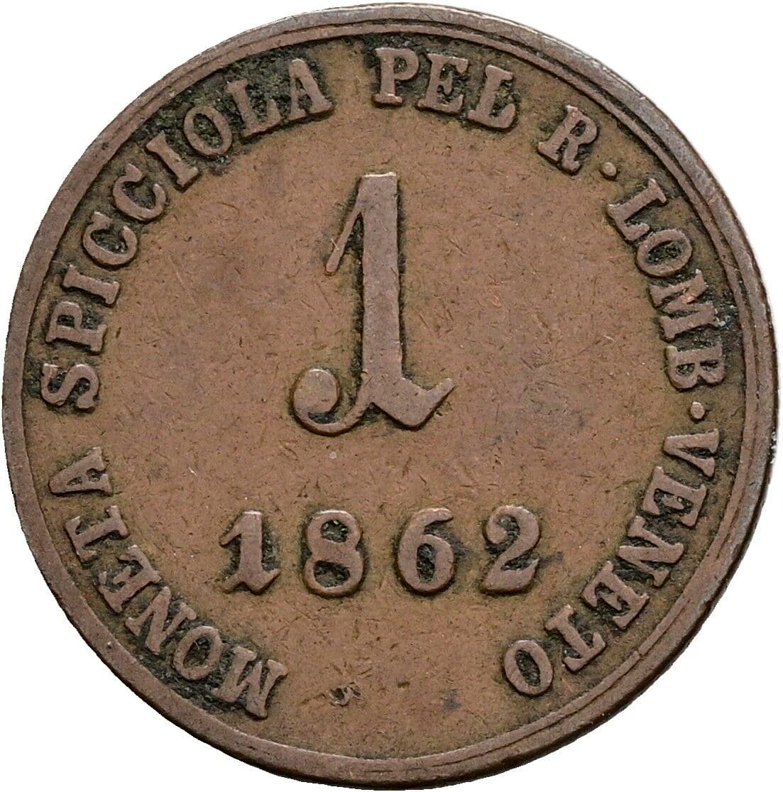 1 Soldo Franz Joseph I. 1848-1916 1862 B – Vorderseite