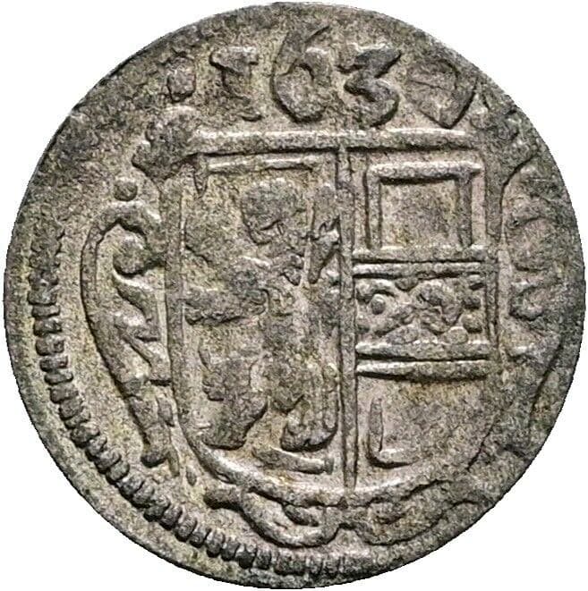 Pfennig Paris Graf Lodron 1619-1653 1630, Salzburg – Vorderseite